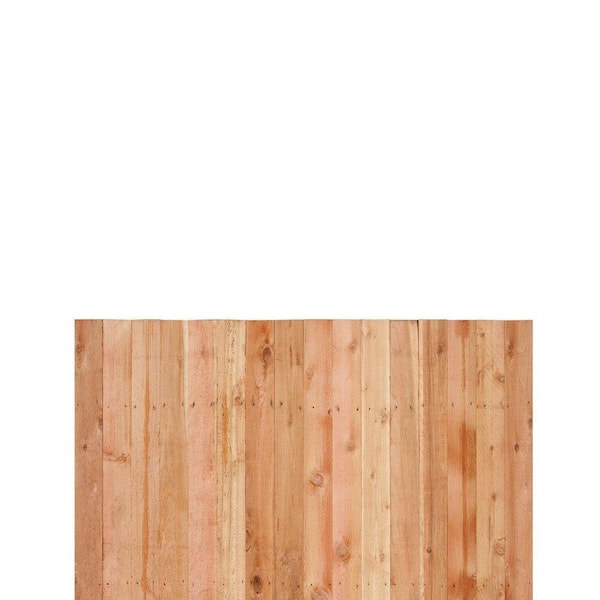Unbranded Installed Pressure Treated Flat Top Picket Fence