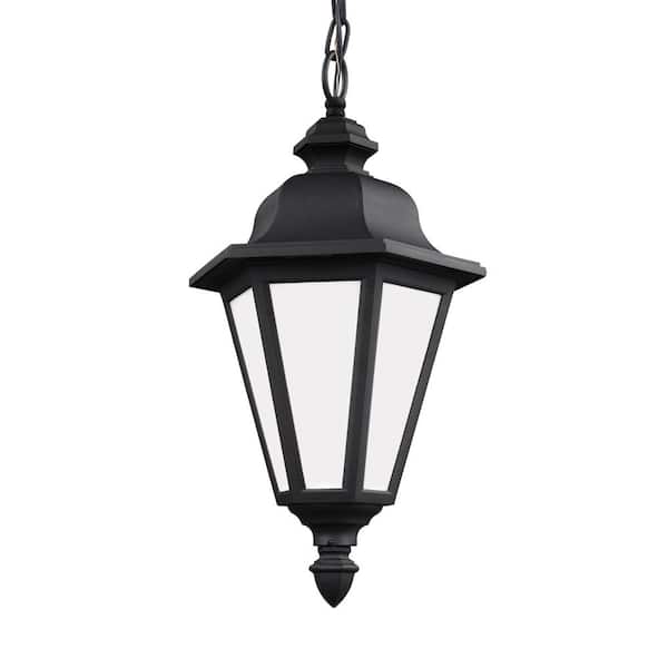 Generation Lighting Brentwood Black 1-Light Outdoor Hanging Pendant