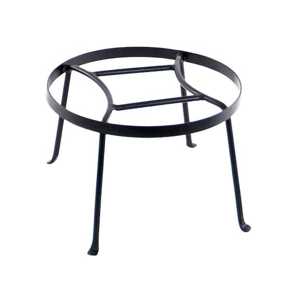 Indoor Outdoor Iron Diamond Shaped Argyle Plant Stand I (8 in. Tall) Roman Bronze Powder Coat Finish