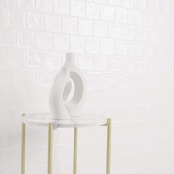 Zelyge Star 4 in. x 4 in. Satin Ceramic Floor and Wall Tile (5.46 sq. ft. /Case)