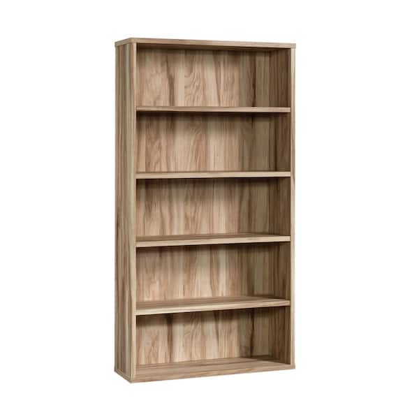 SAUDER Portage Park 65.984 in. Kiln Acacia 5-Shelf Standard Bookcase