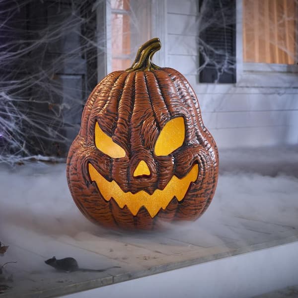 25 in. Halloween Classics Battery Operated LED Grisly Jack-O-Lantern