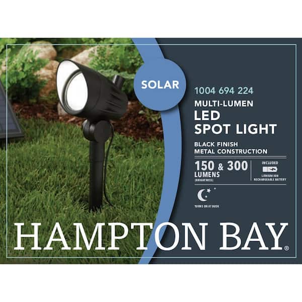 Solar Goes Green 72-Lumen 75-Watt Black Low Voltage Solar LED Spot Light Solar Goes Green 72-Lumen 75-Watt Black Low Voltage Solar LED Spot Light