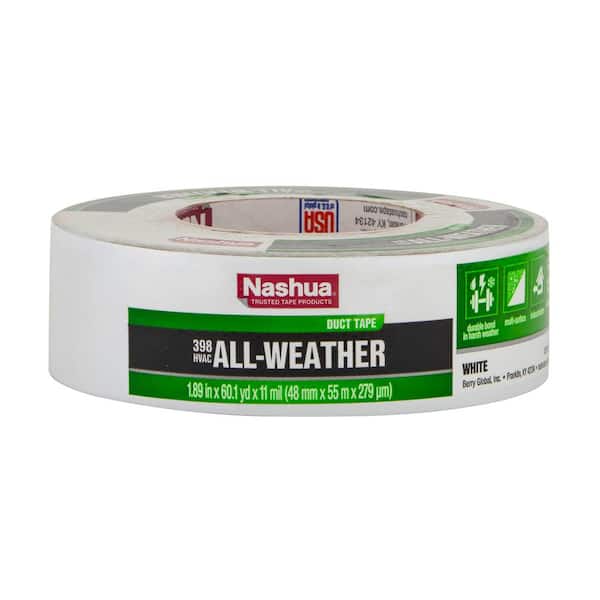 Nashua 398 Professional Grade Duct Tape 1.89" x 60.1 yd x 11 mil White 