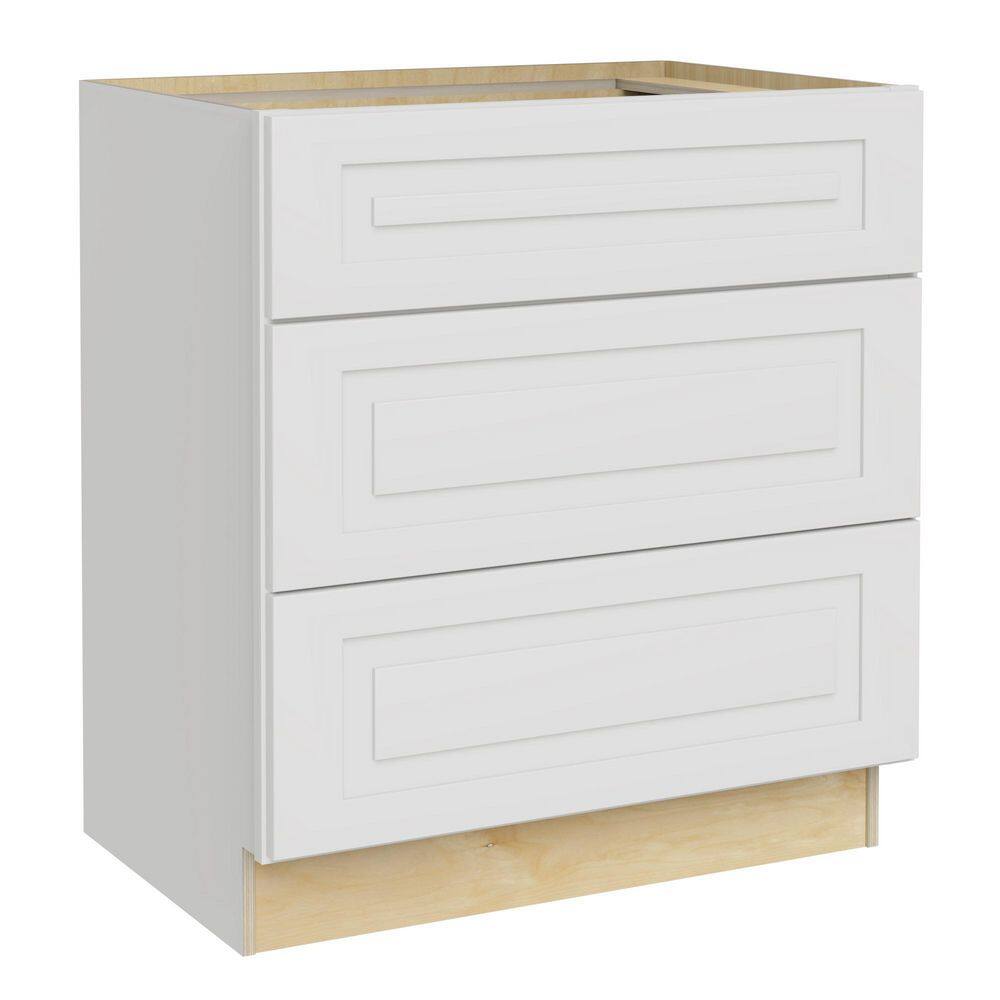 Grayson 30 in. W x 24 in. D x 34.5 in. H Assembled Plywood Drawer Base Kitc
