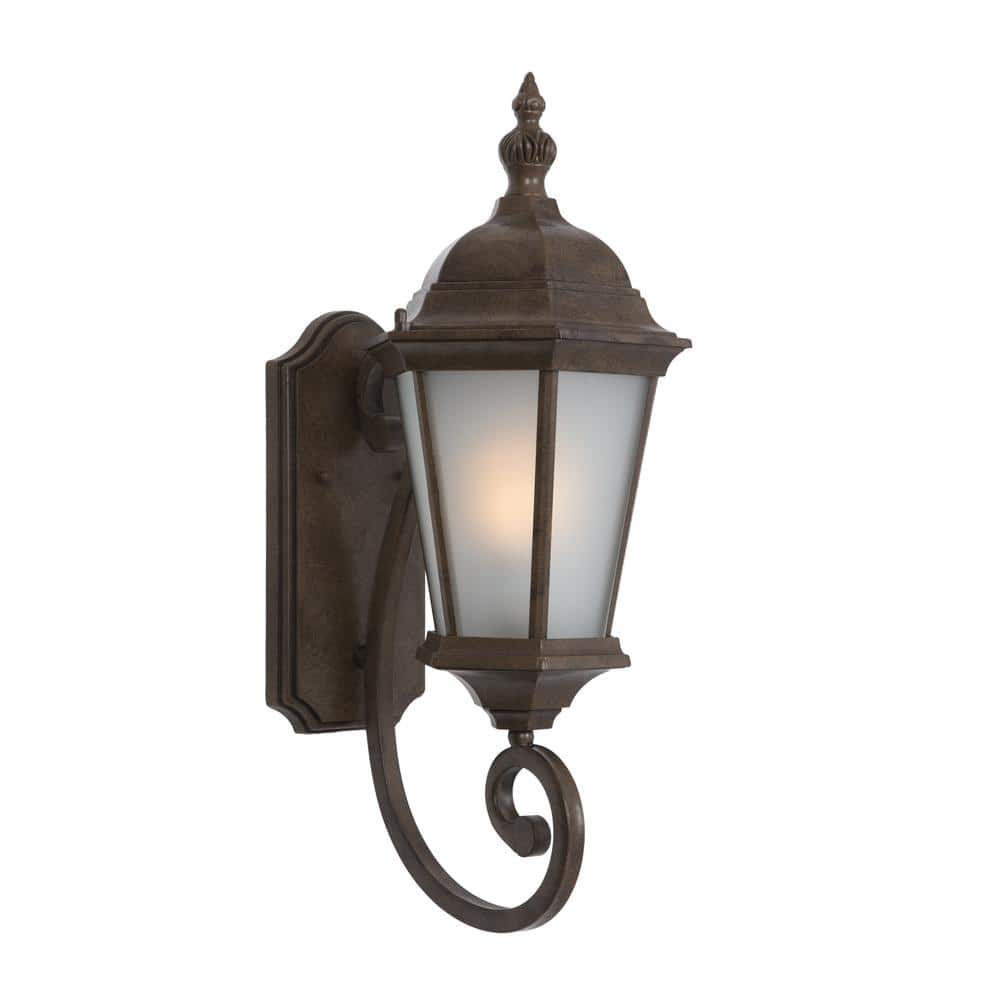 UPC 845805000073 product image for Brielle Collection 1-Light Brown Outdoor Wall Lantern Sconce | upcitemdb.com