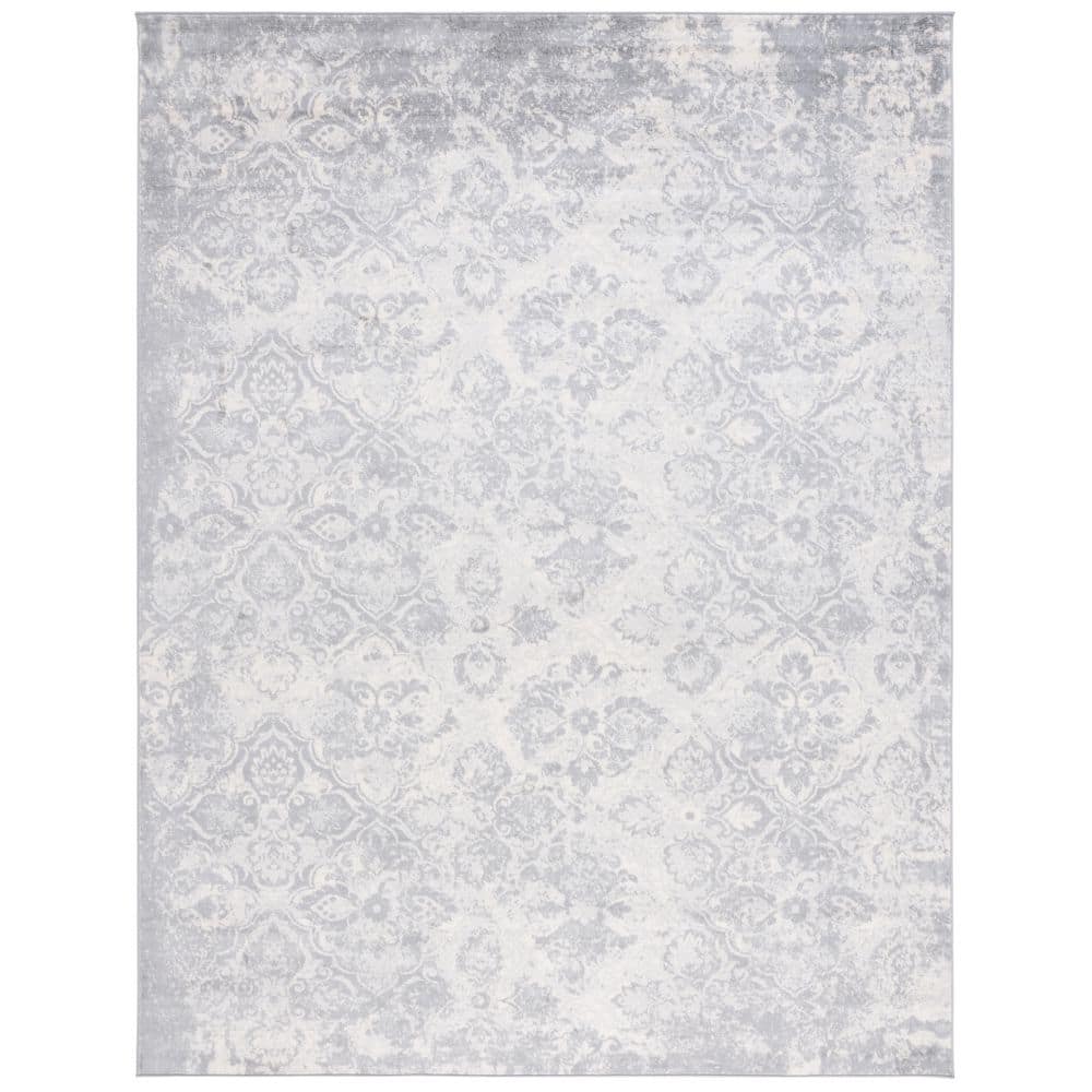 Brentwood 9 ft. x 12 ft. Gray/Ivory Diamond Floral Distressed Area Rug price history on PriceWatchPro