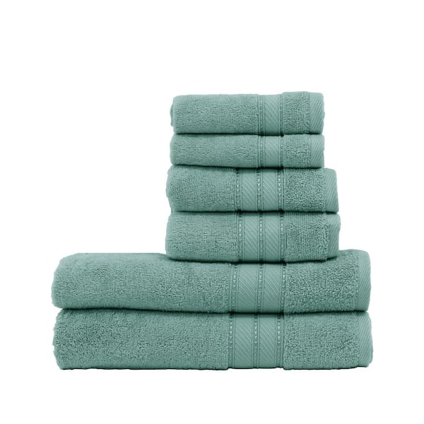 Shop Loft 100% Cotton Solid 6 Piece Antimicrobial Towel Set Navy