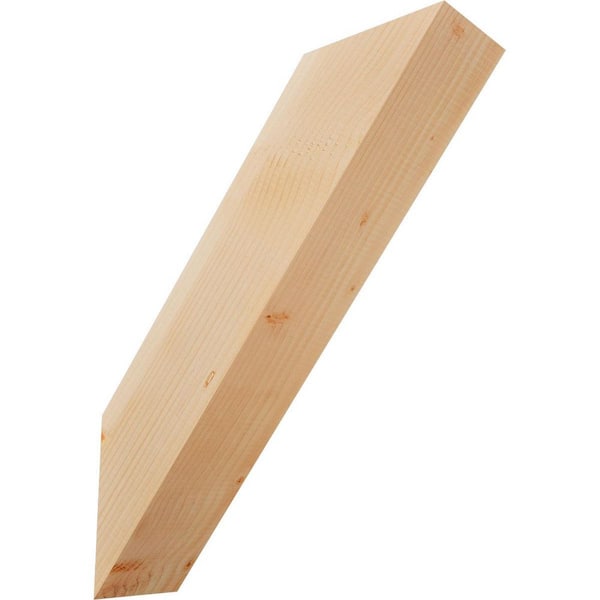 Ekena Millwork 5 1/2"W x 20"D x 24"H Traditional Smooth Knee Brace, Douglas Fir