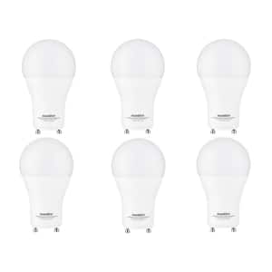 60-Watt Equivalent A19 UL Listed and Dimmable GU24 Base CRI 90 LED Light Bulb in Warm White 2700K (6-Pack)