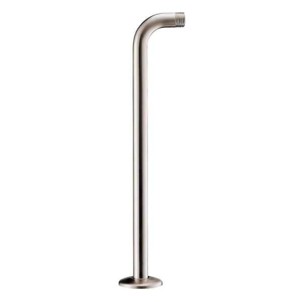 Danze 15 in. Right Angle Shower Arm with Flange in Brushed Nickel