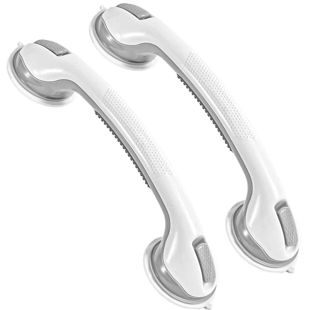 16 in. Suction Grab Bars for Bathtubs and Showers for Seniors, Waterproof N