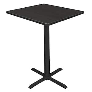 Bucy 32 in. Square Ash Grey Composite Wood Cafe Table (Seats-4)