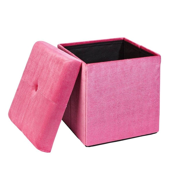 Pampered Girls Pink Storage Ottoman