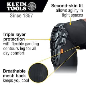 Heavy-Duty Knee Pad Sleeves, L/XL