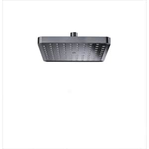 Luxury Modern Look 3-Spray Patterns with 1.8 GPM 8 in. ‎Ceiling Mount Rain Fixed Shower Head in Charcoal Grey
