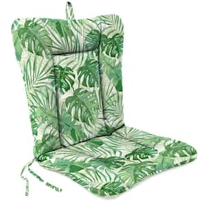 38 in. L x 21 in. W x 3.5 in. T Outdoor Wrought Iron Chair Cushion in Bryann Tortoise