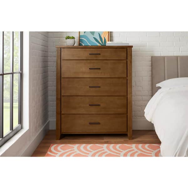 StyleWell Stafford Light Brown 5-Drawer Light Brown Chest of