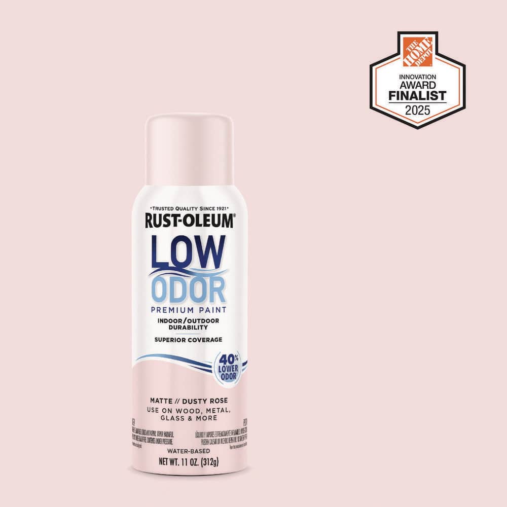 Rust-Oleum Low Odor 11 oz. Matte Dusty Rose Low Odor Water-Based