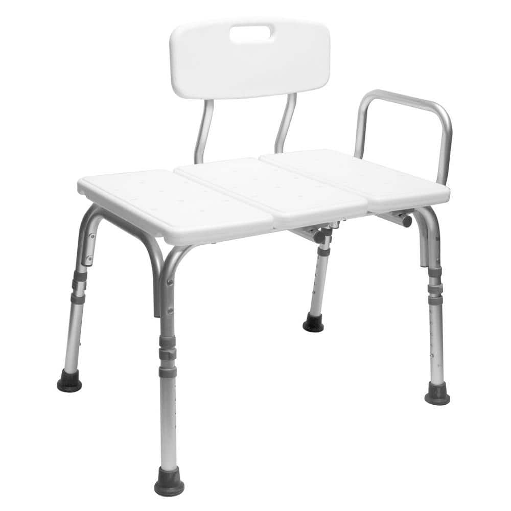 Carex Health Brands 31 in . Freestanding Shower and Tub Transfer Bench ...