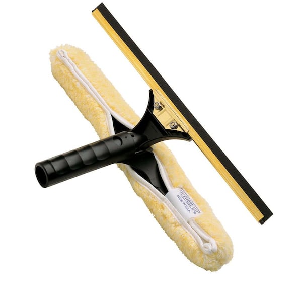 Ettore Professional Brass Backflip Window Cleaning Combo Tool 14-inch