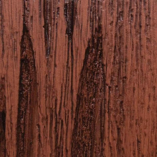 Clopay 3 in. x 6 in. Garage Door Composite Material Sample in Pecky Cypress Species with Dark Finish