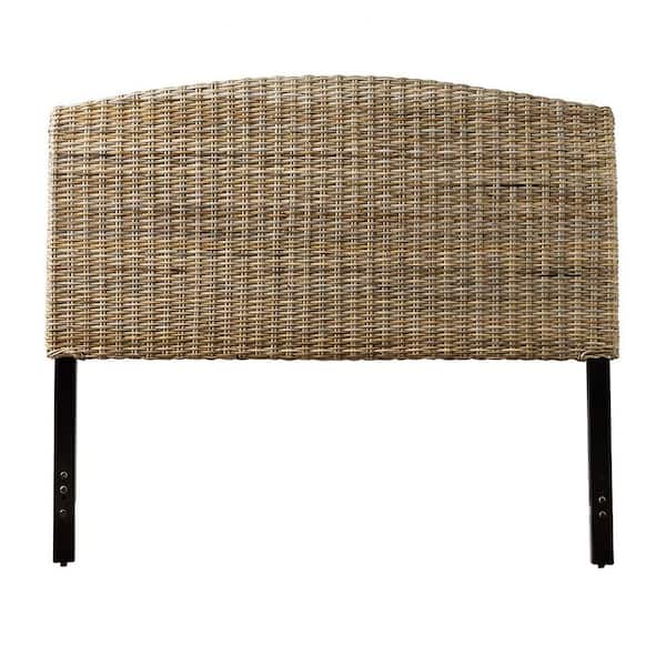 JAYDEN CREATION Cynthia Kubu Queen Rattan Headboard with Pre-drilled Holes