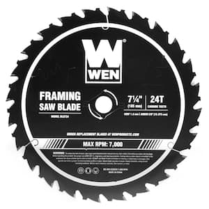 7.25 in. 24-Tooth Carbide-Tipped Professional Framing Saw Blade for Miter Saws and Circular Saws