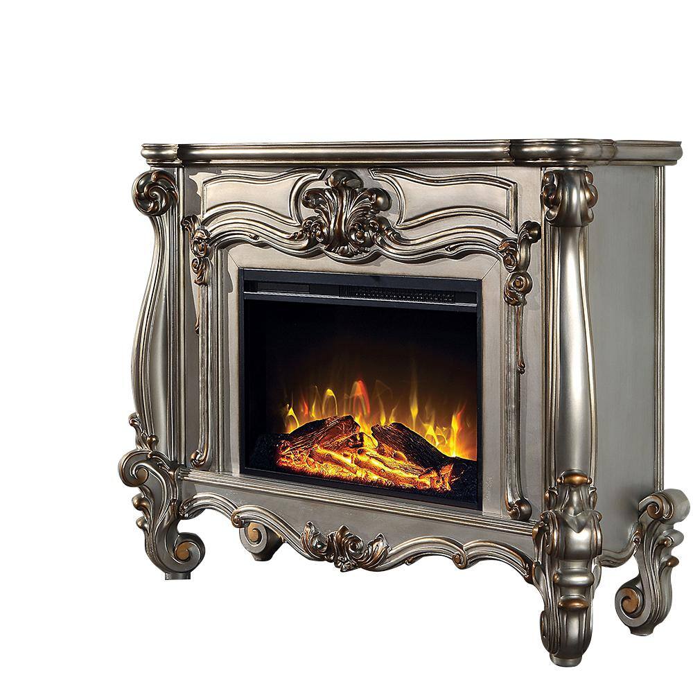 Versailles Antique Platinum 47" Electric Fireplace with Safety Technology