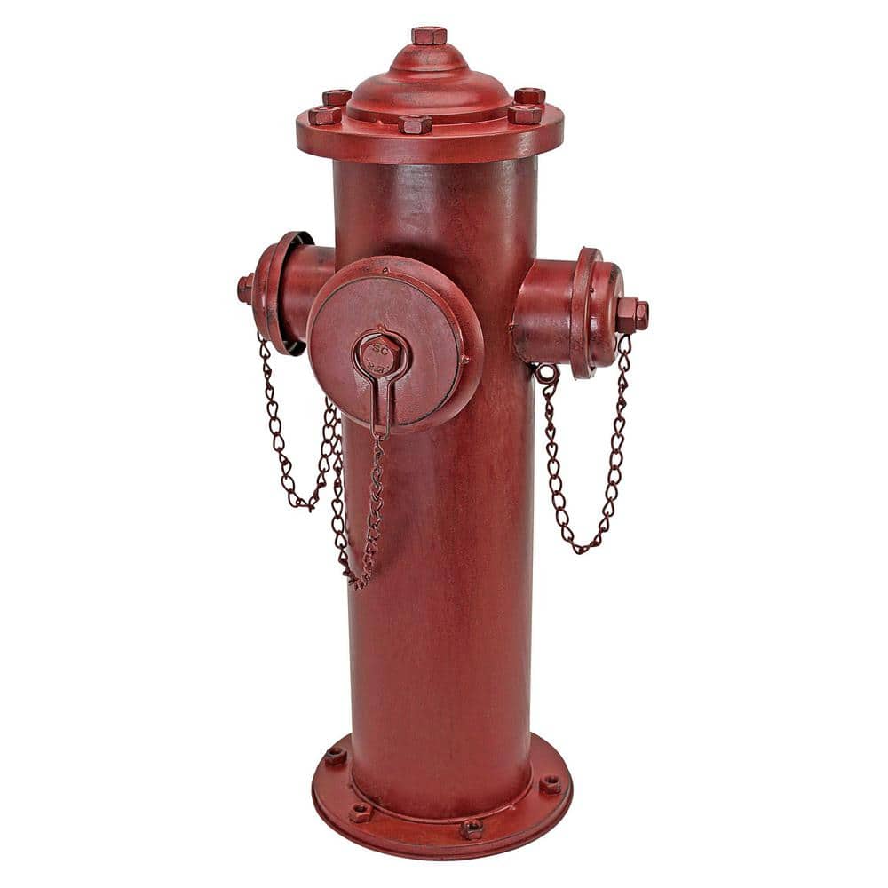 Design Toscano 23 in. H Vintage Metal Fire Hydrant Large Statue DC122012 -  The Home Depot