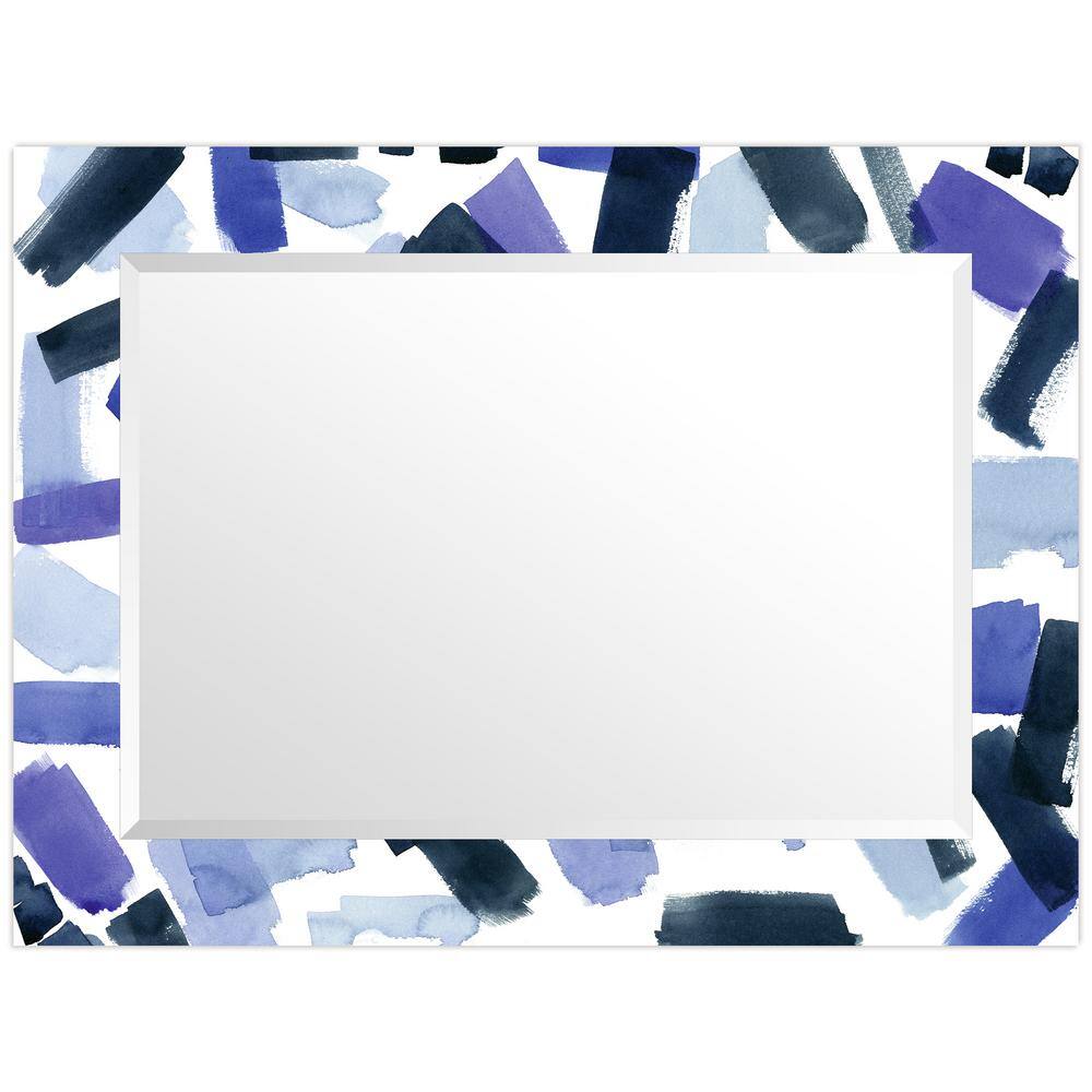 Elegance Unveiled 30x40 Frameless Beveled Art Glass Mirror