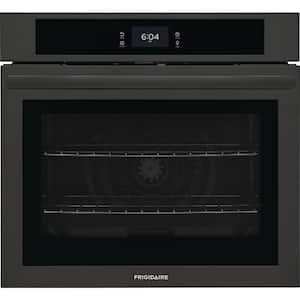 30 in. Single Electric Wall Oven with Convection in Black