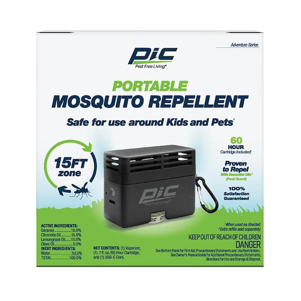PIC Portable Mosquito Repellent​ with 60-Hour Cartridge