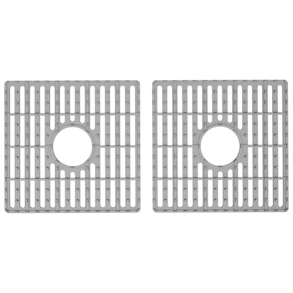 VIGO 15-in x 27-in Center Drain Silicone Sink Grid in the Sink Grids & Mats  department at