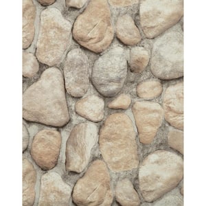 River Rock Paper Strippable Roll Wallpaper (Covers 57 sq. ft.)