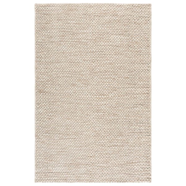 Vermont 5 ft. x 8 ft. Beige/Ivory Pebble Weave Area Rug