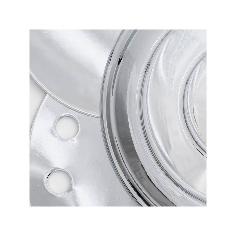 Polished Chrome Crystal 10-Light Candle Chandelier
