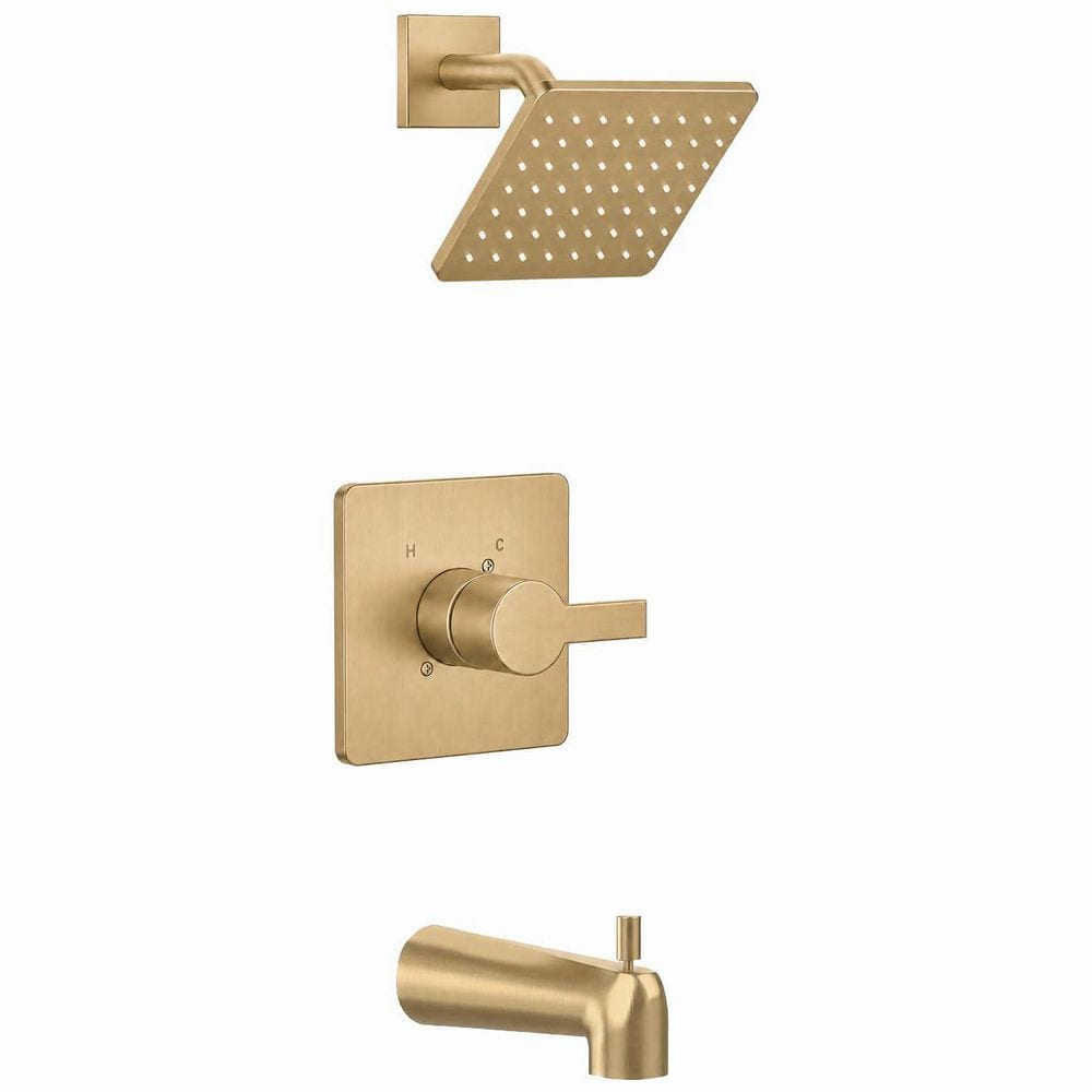 Delta 13/14 Series Shower Trim Kit, Champagne Bronze Brushed Gold Finish, 6 in. Head, 7 in. Tub Spout price history on PriceWatchPro