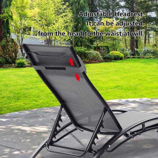 folding aluminum chaise lounge