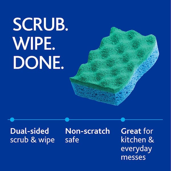 Scrunge Multi-Use No Scratch Sponge (4 Sponges)