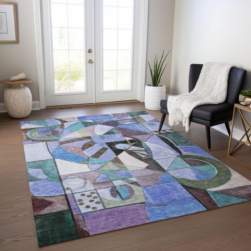Chantille Machine Washable Indoor/Outdoor Abstract ACN1758 Green 10 ft. x 14 ft. Area Rug price history on PriceWatchPro