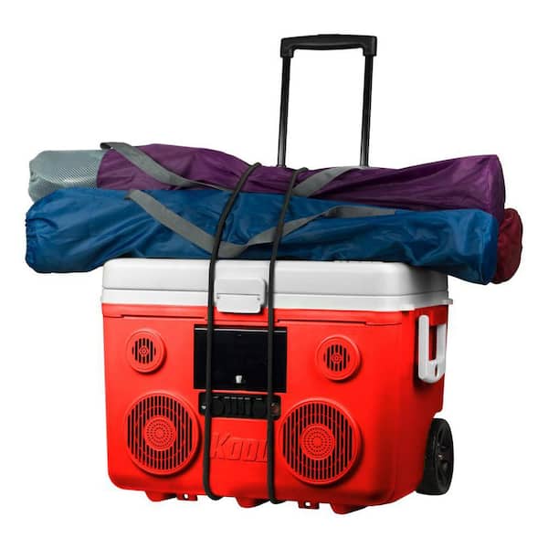 Red Wheeled Cooler Bluetooth Pa System And Wizards CA-E065R Koolmax 40 Qt 