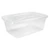 Rubbermaid 6 Qt Clear Plastic Indoor Storage Tub Tote Container & Lid, –  Tuesday Morning