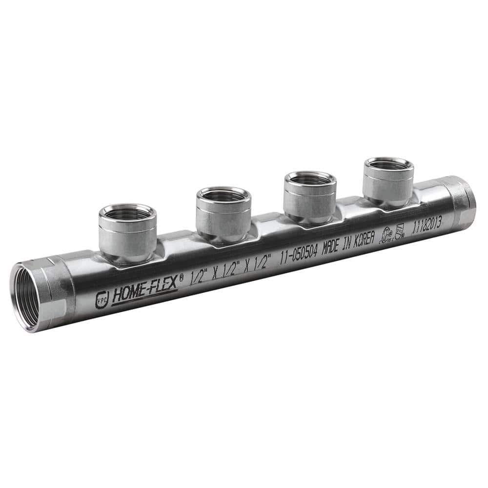 3/4 in. x 3/4 in. x (4) 1/2 in. CSST FIPT Stainless Steel Manifold price history on PriceWatchPro