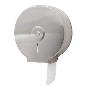 Silver Wall Mount Toilet Paper Dispenser, Lock with Keys Stainless Steel