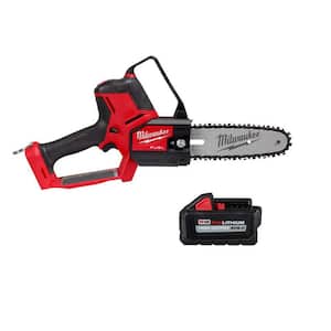 M18 FUEL 8 in. 18V Lithium-Ion Brushless Electric Battery Chainsaw HATCHET w/6.0 Ah High Output
