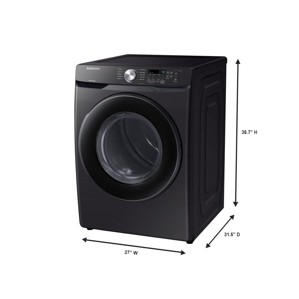 Samsung 7.5 Cu. Ft. Black Stainless Steel Smart Front Load Dryer