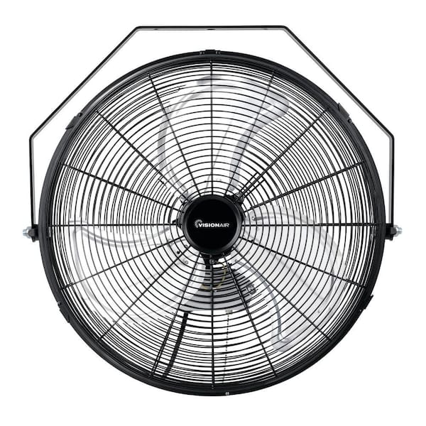 18 in. Heavy-Duty High Velocity Wall Mount Fan, Black