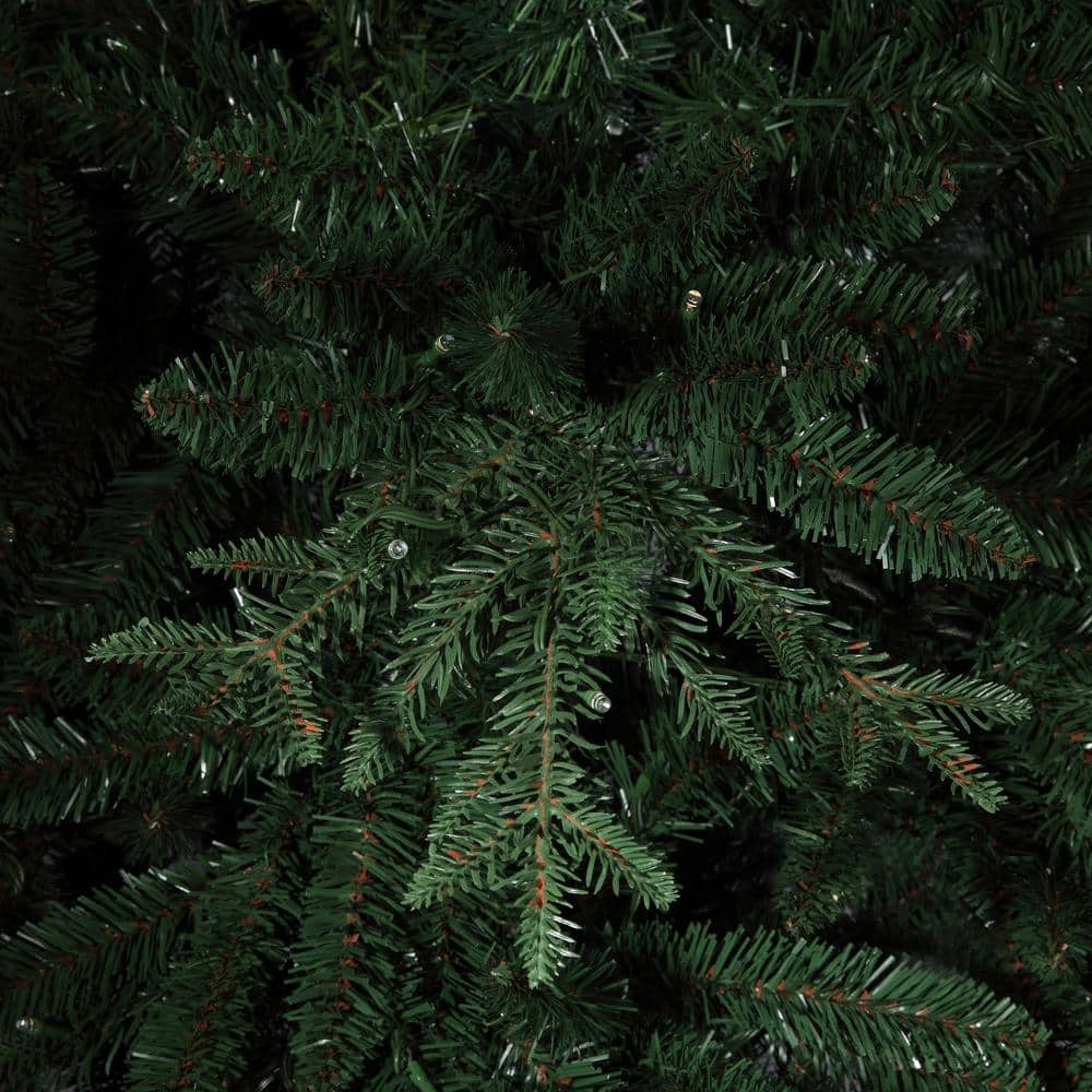 6.5' Green Fir Artificial Christmas Tree with Multicolor LED Lights