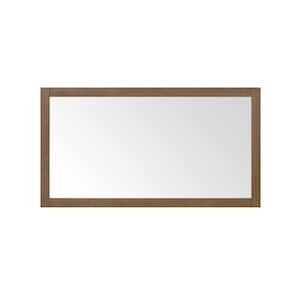 Caville 60 in. W x 32 in. H Rectangular Framed Wall Mount Bathroom Vanity Mirror in Almond Toffee